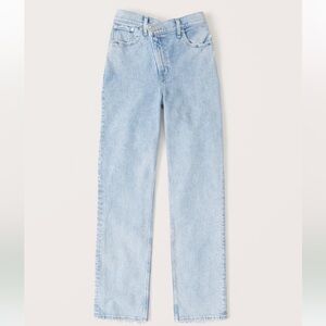 ABERCROMBIE 90s straight ultra high rise jean